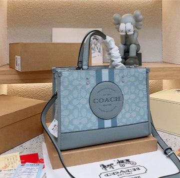 Coach Dempsey CarryAll Signature Jacquard Bag With DoubleBox DustBag SlingBelt