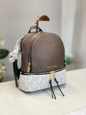 Michael Kors Rhea Medium Backpack – Multicolor Signature Design
