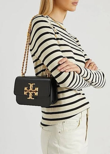 Tory Burch Eleanor Premium Quality Shoulder Bag With OG Box & Dust Bag (Black – 257)(BSB)