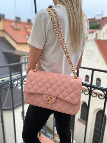 Chanel Classic Double Flap Shoulder Bag With Box DustBag