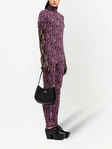 Prada Airbrushed Spazzolato Cleo Shoulder Bag