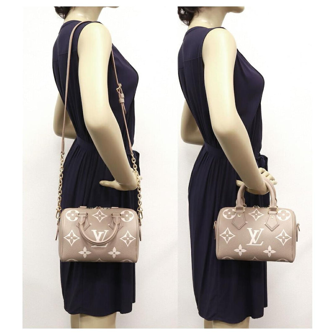 Louis Vuitton Speedy Bandoulière 20 – Monogram Empreinte in Arizona / Cream
