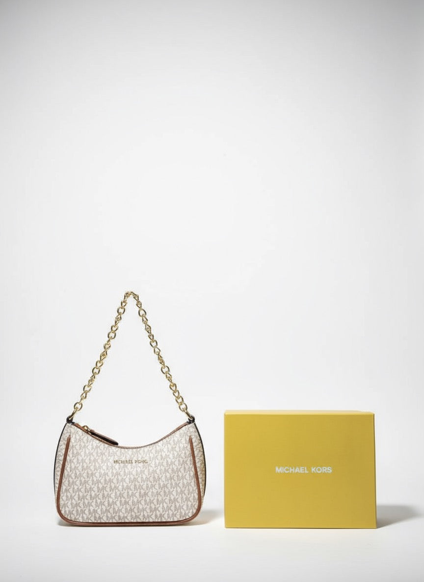 Michael Kors Jet Set Camera Crossbody With Sling With OG Box And Dust Bag white colour