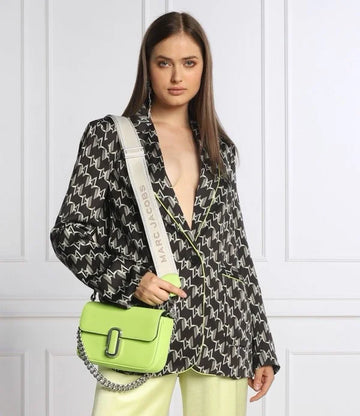 Marc Jacobs The J Marc Shoulder Bag With OG Box & Dust Bag (Neon – 282)(BSB)