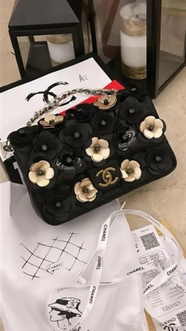 Chanel camellia flower handbag with box(BH)